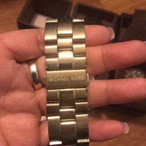Michael Kors Watch Gold Stnls Steel 